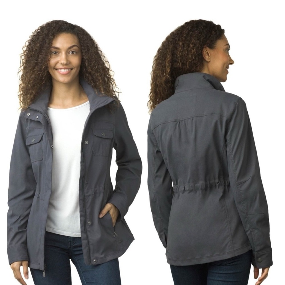 Prana Halle Utility Jacket Dark‎ Gray Size Medium